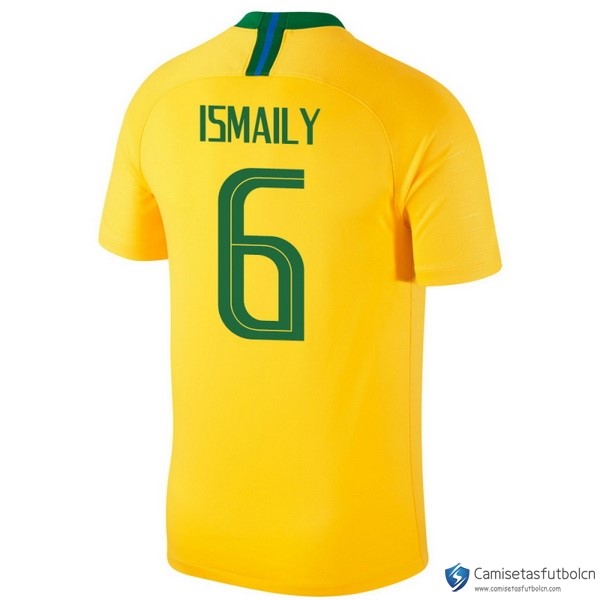 Camiseta Seleccion Brasil Primera equipo Ismaily 2018 Amarillo